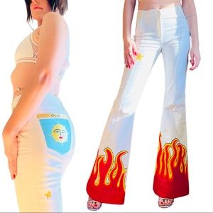 Hand Painted Flame Flares